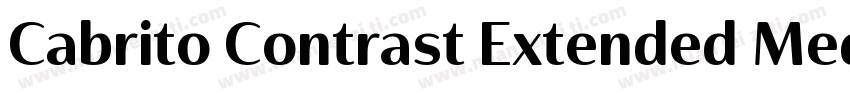 Cabrito Contrast Extended Medium字体转换